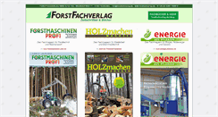 Desktop Screenshot of forstfachverlag.de