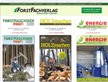 Tablet Screenshot of forstfachverlag.de